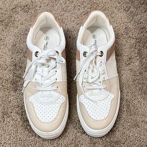 Falls Creek White and Tan Women's Sneakers
